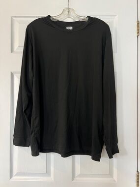 32 Degrees Black Long Sleeve Crewneck Tee